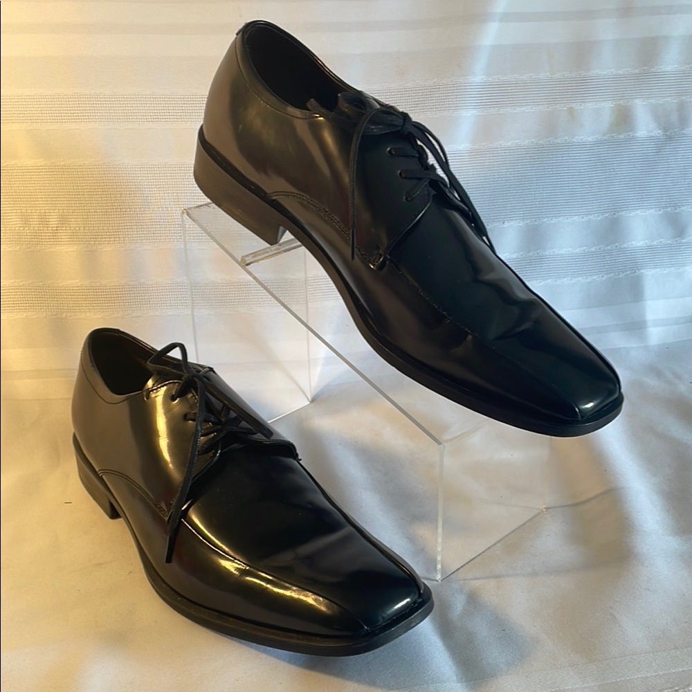 Kenneth Cole Leather Mens Shoes Size 10.5 Black Dress shoes